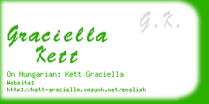 graciella kett business card